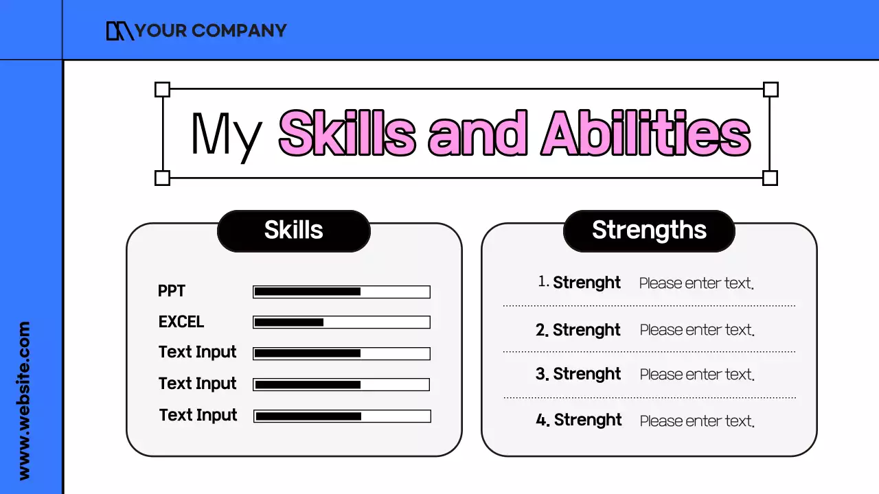 블루 모던 직원 소개 프레젠테이션
