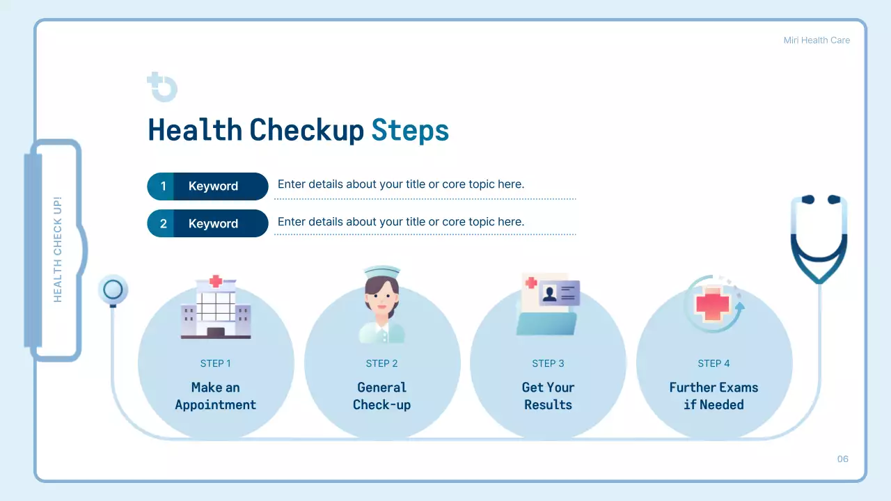Blue Modern Health Guide Presentation