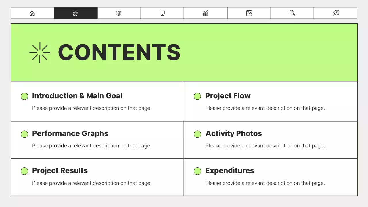 화이트 미니멀 퍼포먼스 보고서 템플릿 프레젠테이션