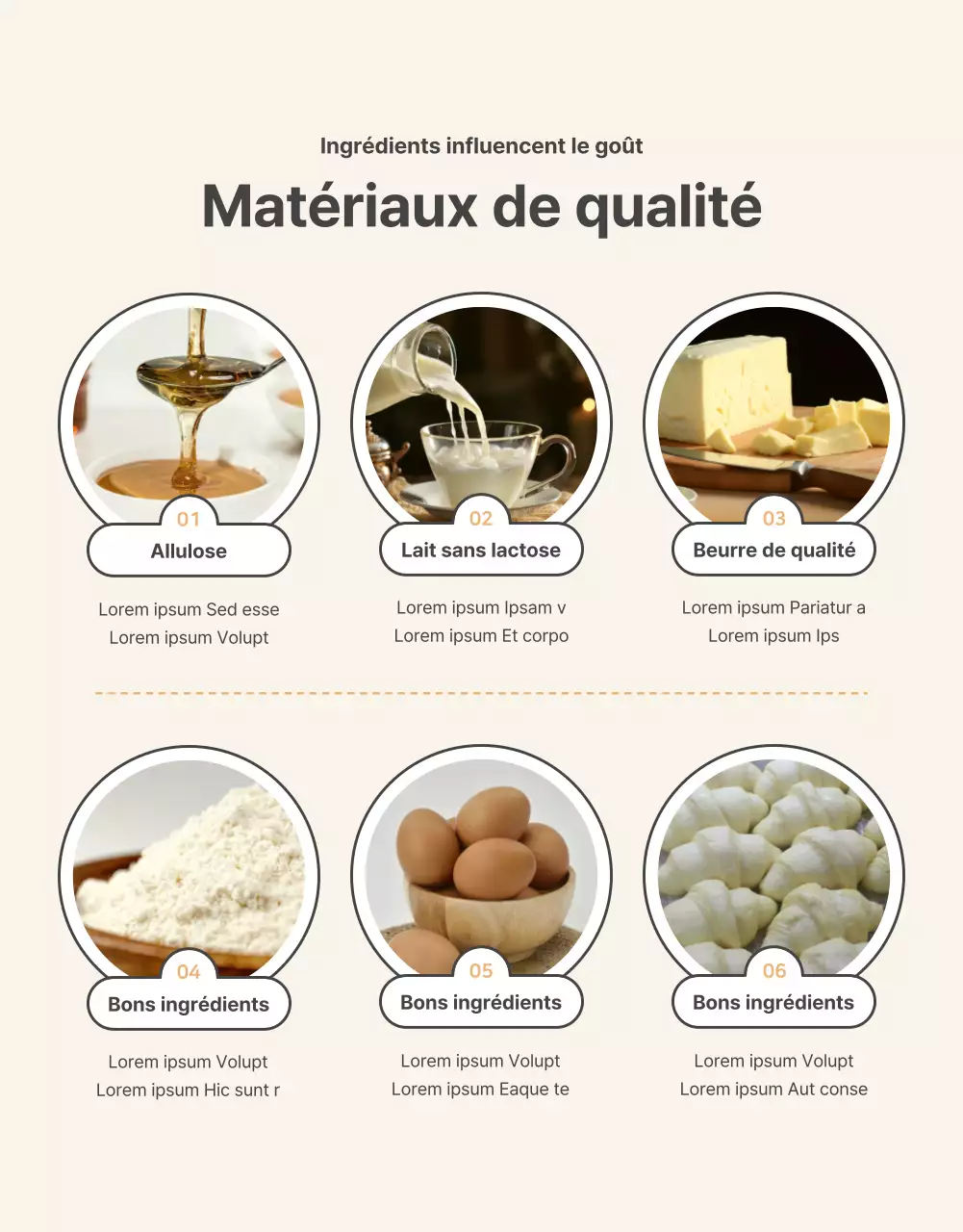 Promouvoir la vente d'un collier de base en crochet orange et beige