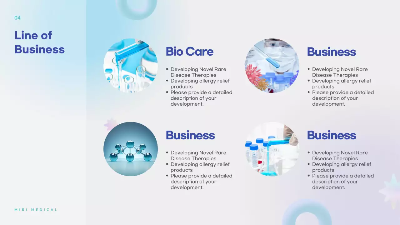 블루 모던 헬스케어 제안 프레젠테이션