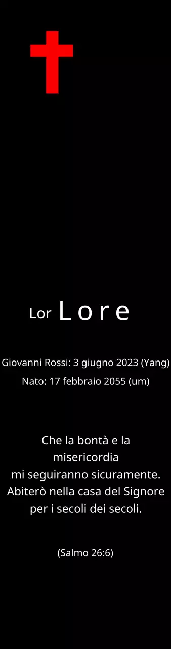 Targhe funebri di concezione cristiana o cattolica con versetti biblici