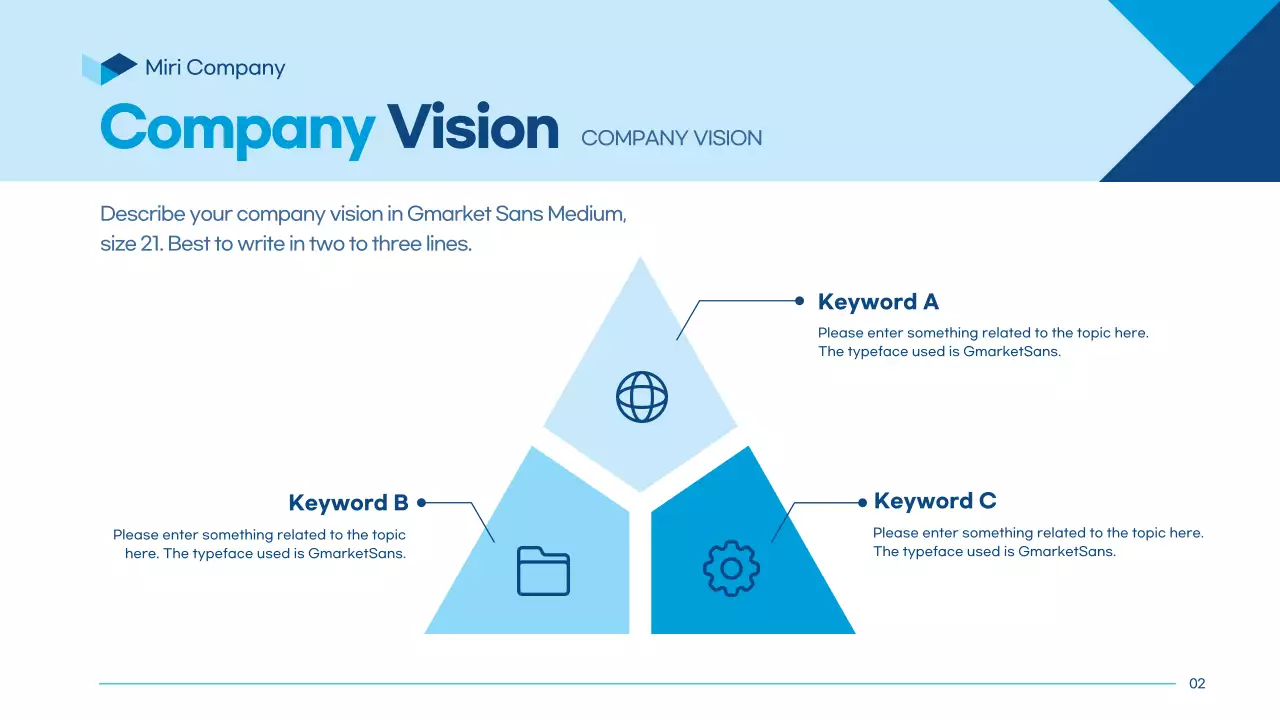 블루 모던 비즈니스 프레젠테이션