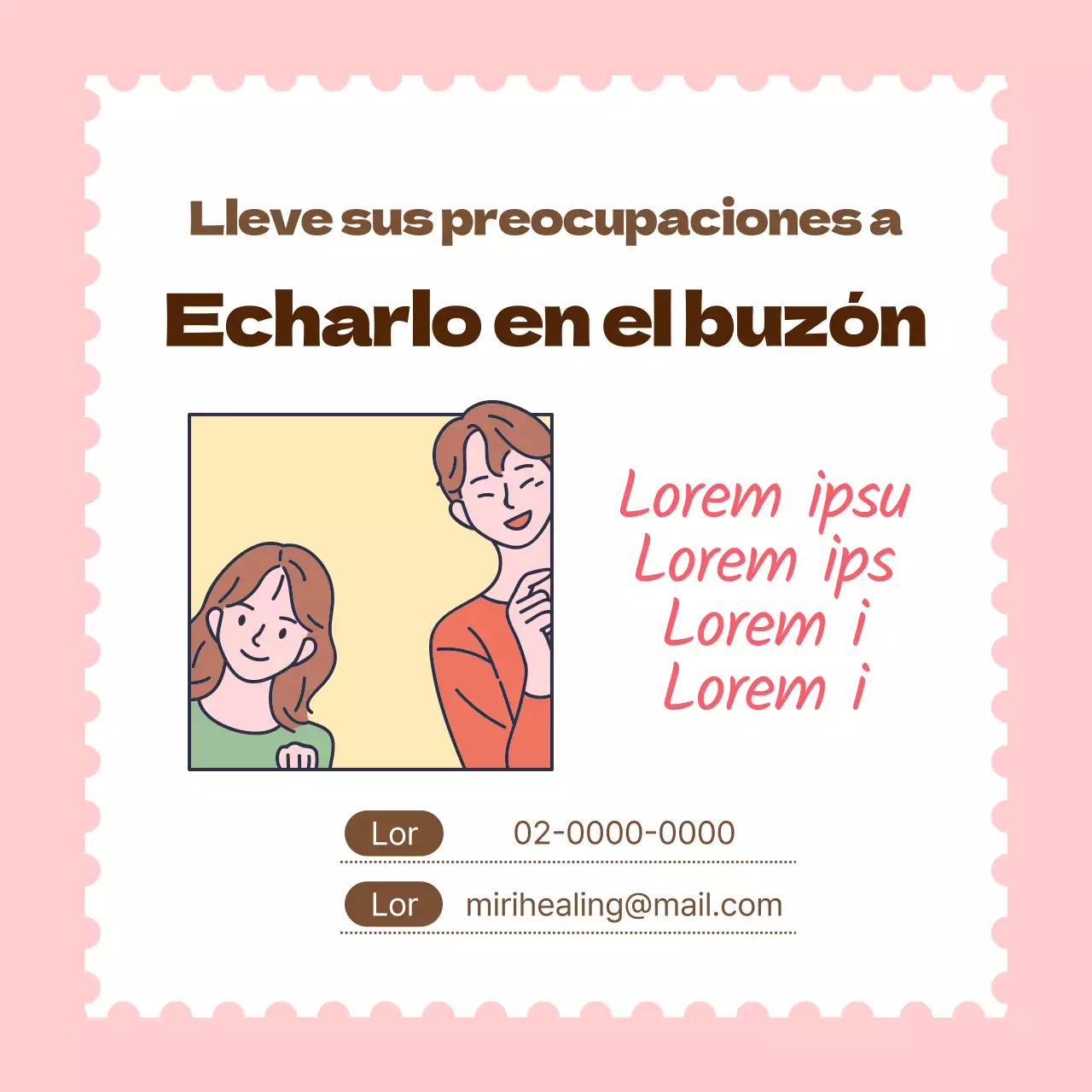 Promover el clásico centro de curación amarillo y rosa Centro de Preocupación