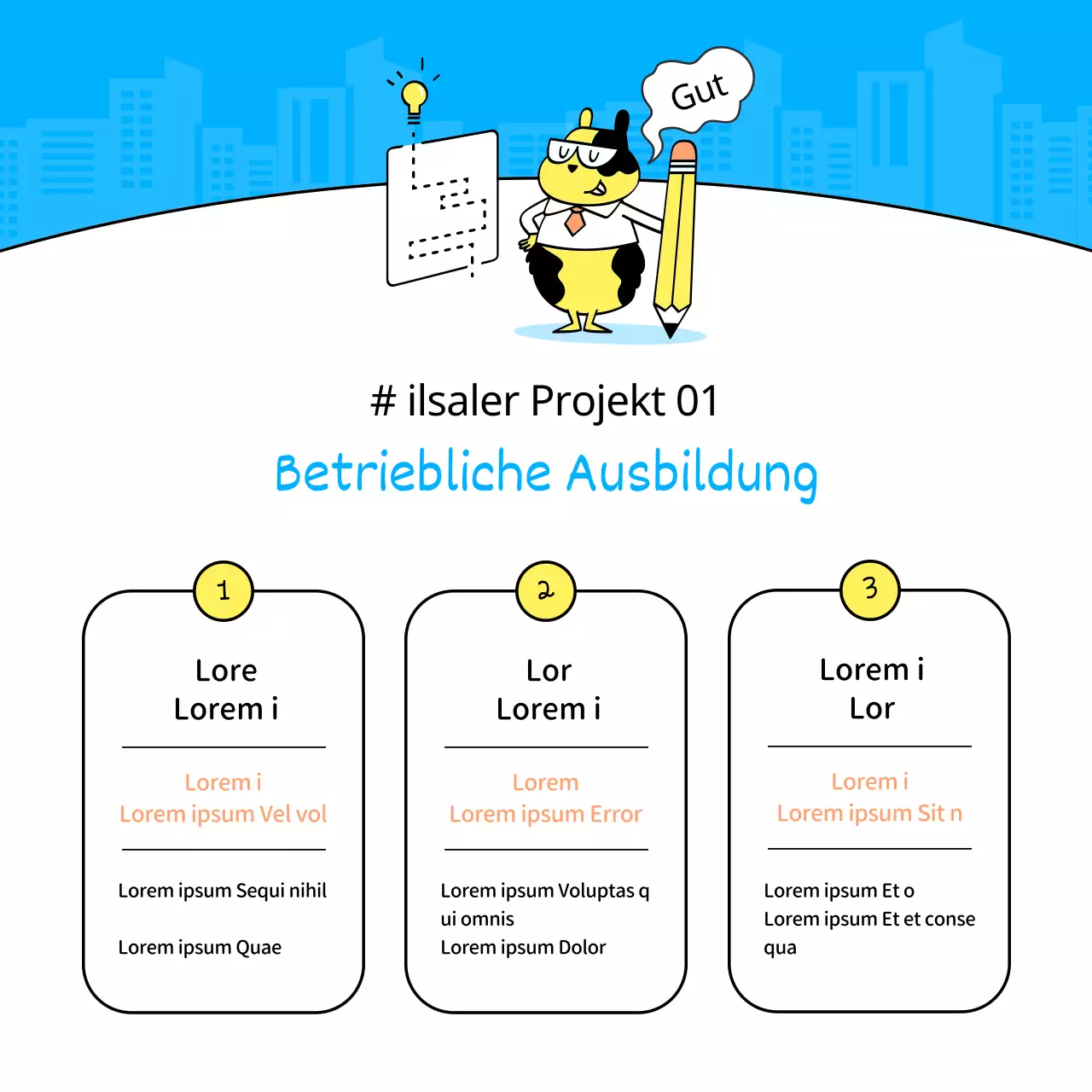 Ein Leitfaden für ein einfaches blau-gelbes Programm für die Ausbildung am Arbeitsplatz