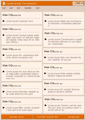 Eine schlichte Corporate Rolling Paper Post in Orange und Beige