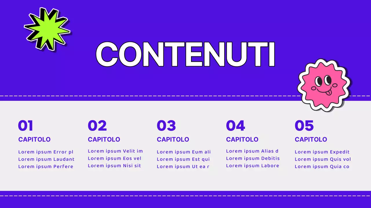 Materiale didattico per seminari di marketing al neon e kitsch