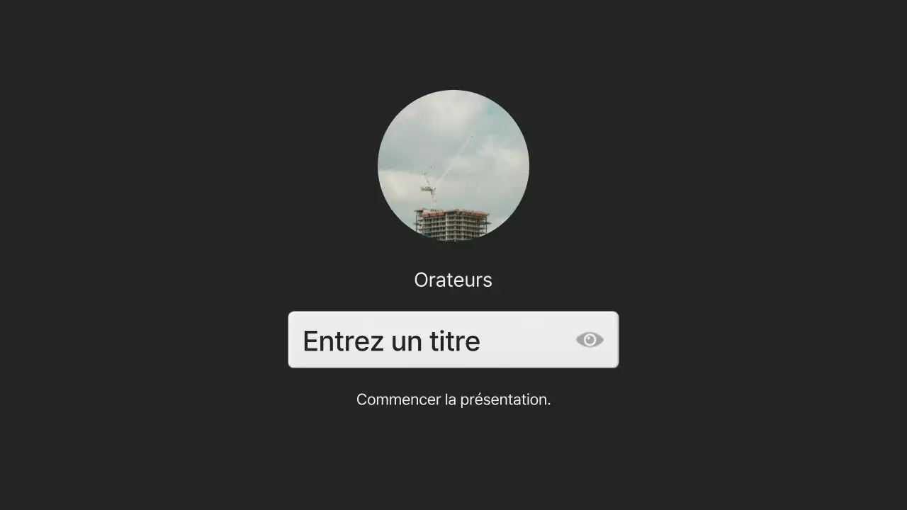 Proposition d'interface utilisateur moderne en noir