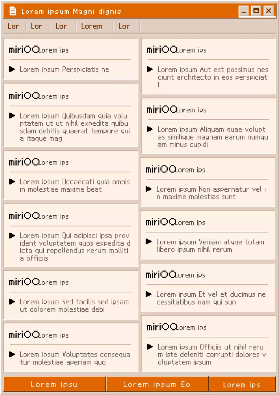 Un sencillo poste corporativo de papel de fumar en naranja y beige