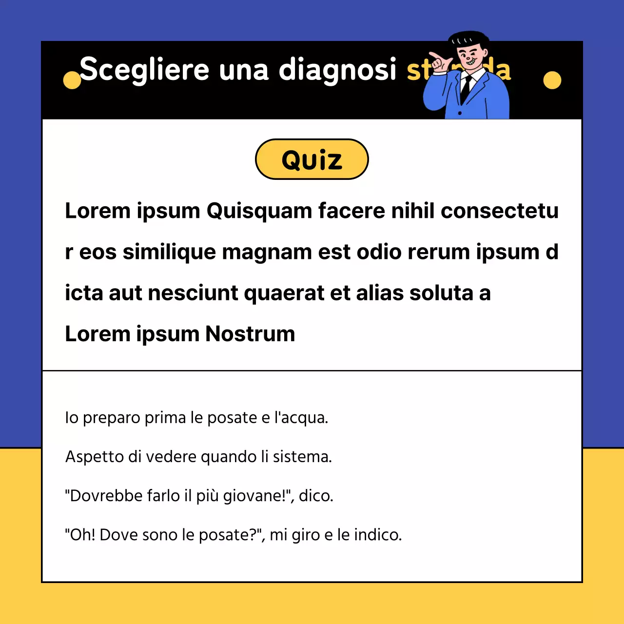 Sondaggio sul test Sicko di Blue and Yellow