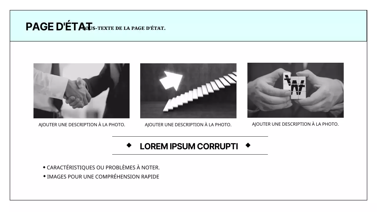 Un rapport imprimable simple en bleu clair et chartreuse