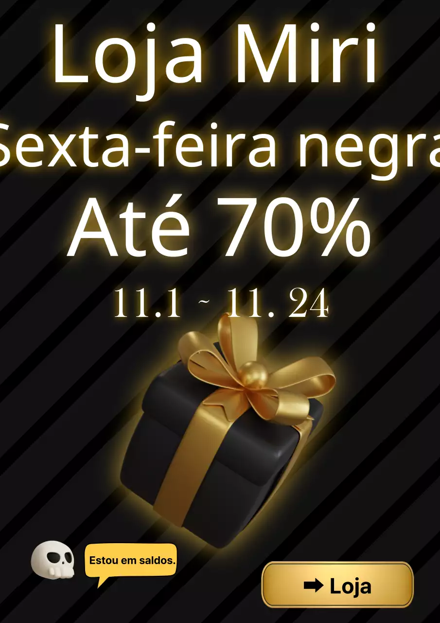 Um simples anúncio de vendas da Black Friday em preto e dourado