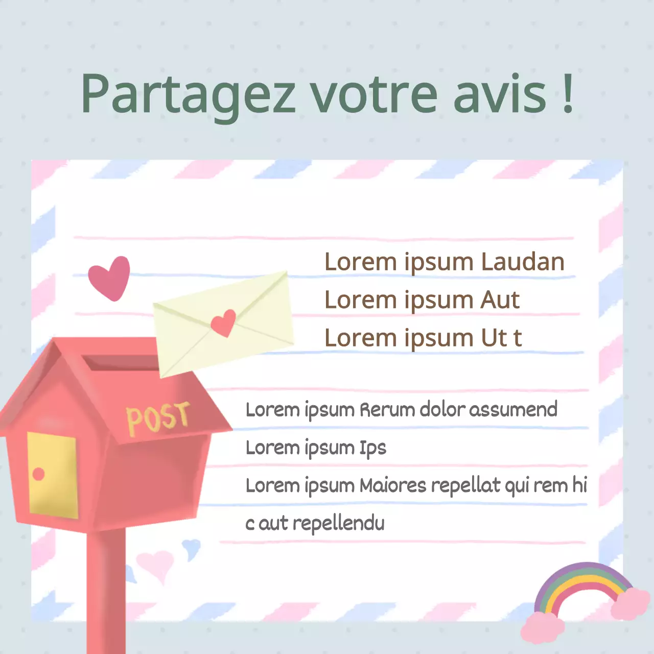 Le bulletin d'information bleu clair et jaune