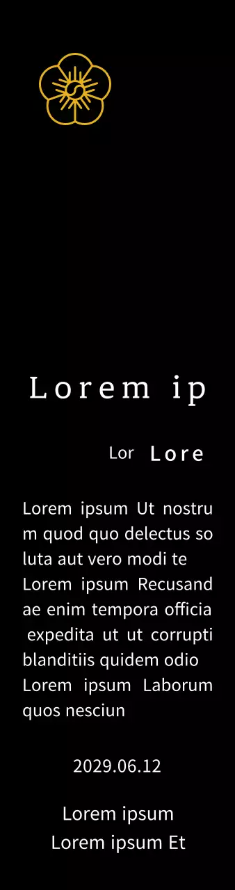 Plakat Apresiasi Konsep Pencatatan Line Flower