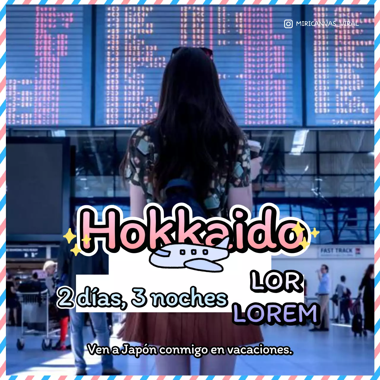 Guía de viaje de Japón en rosa y azul claro