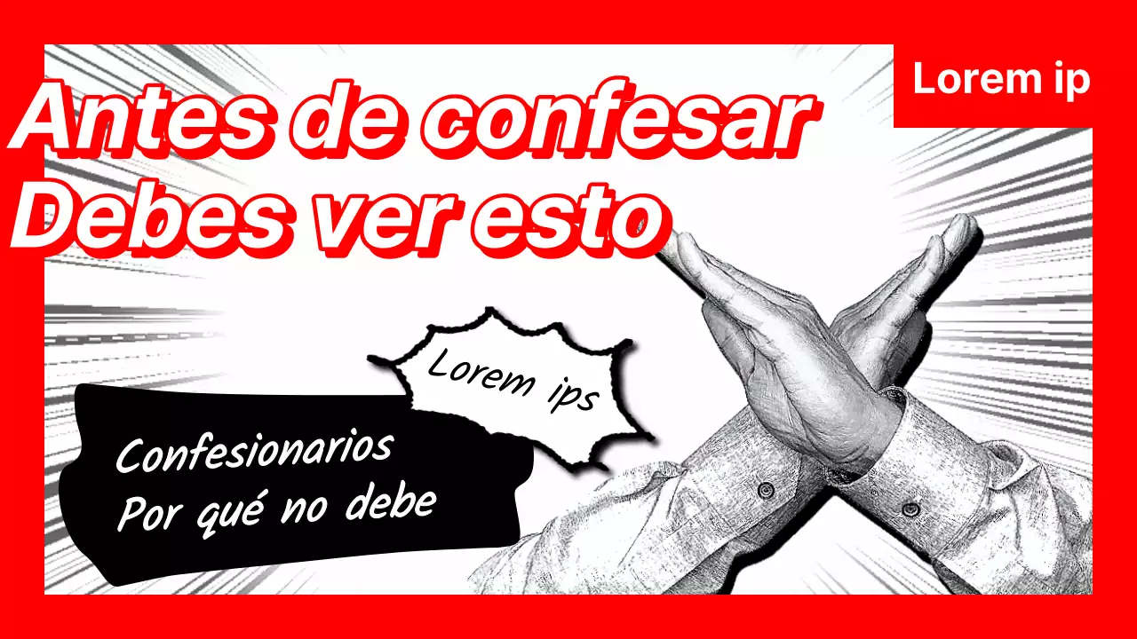 Un toque de rojo, negro y blanco para tu portada de consejos sobre relaciones