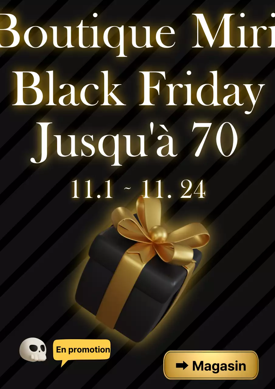 Une simple annonce de vente du vendredi noir en noir et or