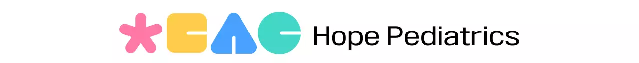 Gaya logo simbol bulat yang lucu dan berwarna-warni untuk publisitas dan promosi rumah sakit