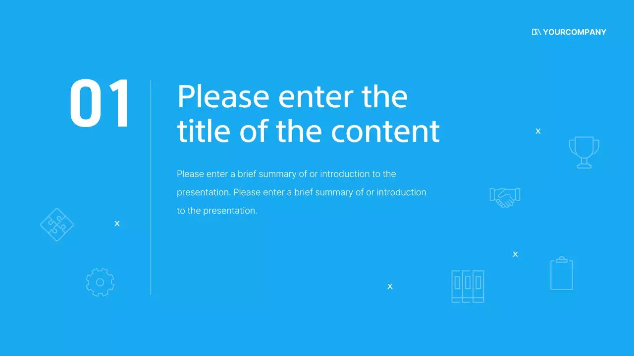 블루 심플 문서 프레젠테이션