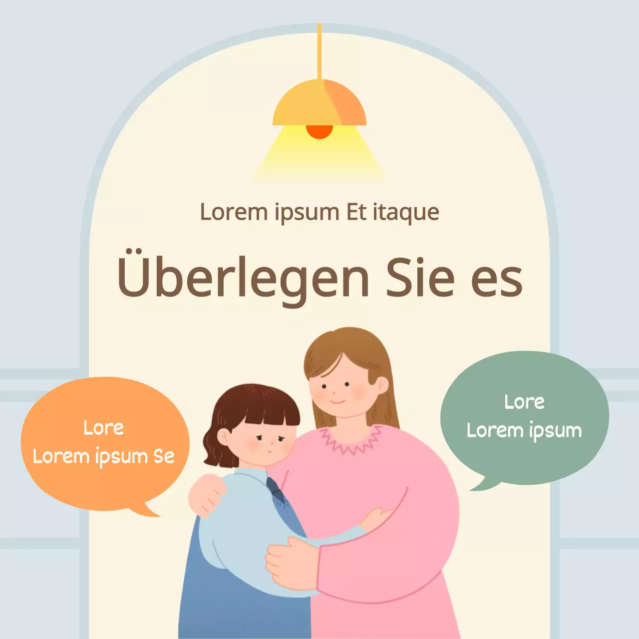 Der hellblaue und gelbe Beratungs-Newsletter