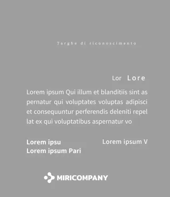 Una semplice targa bianca con il logo della vostra azienda