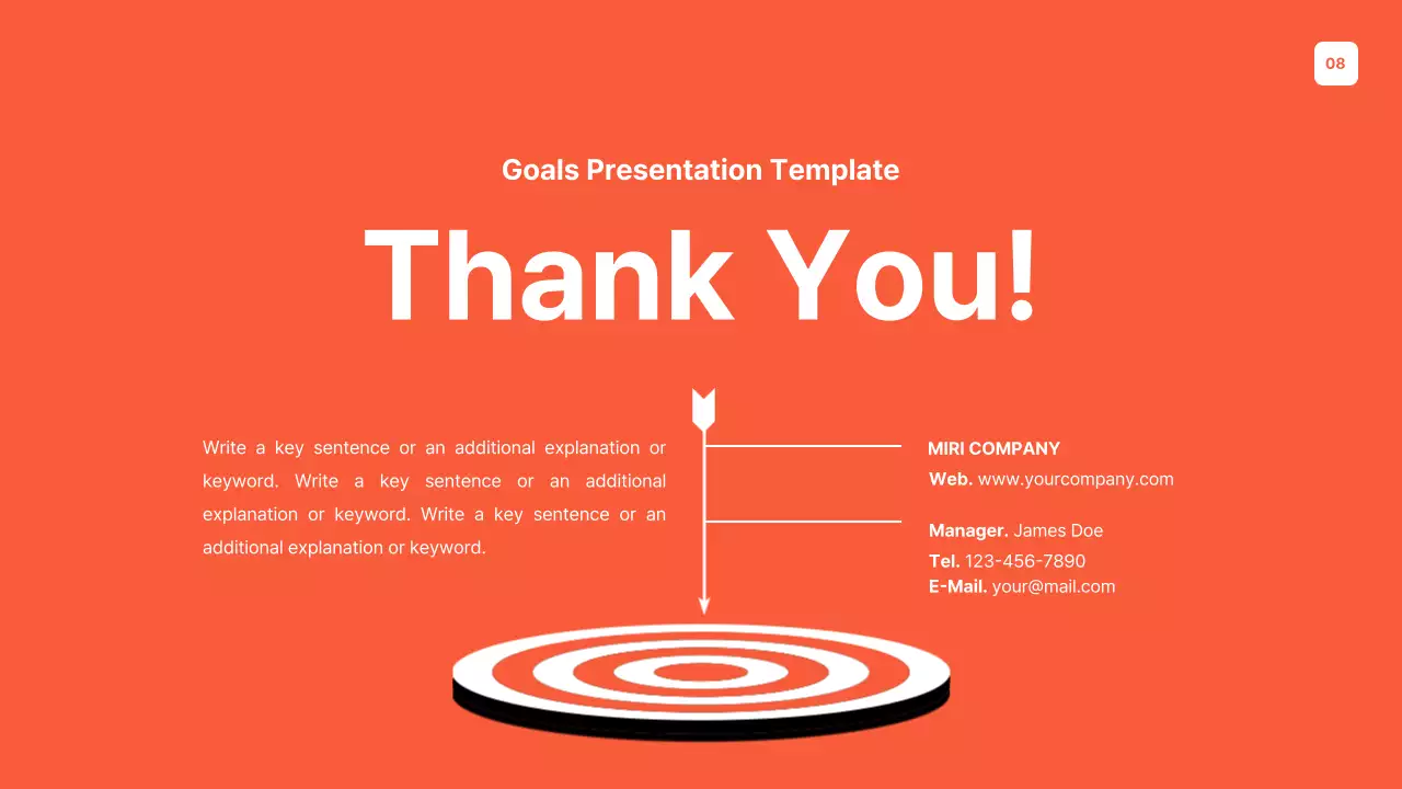 Orange Modern Goals Presentation