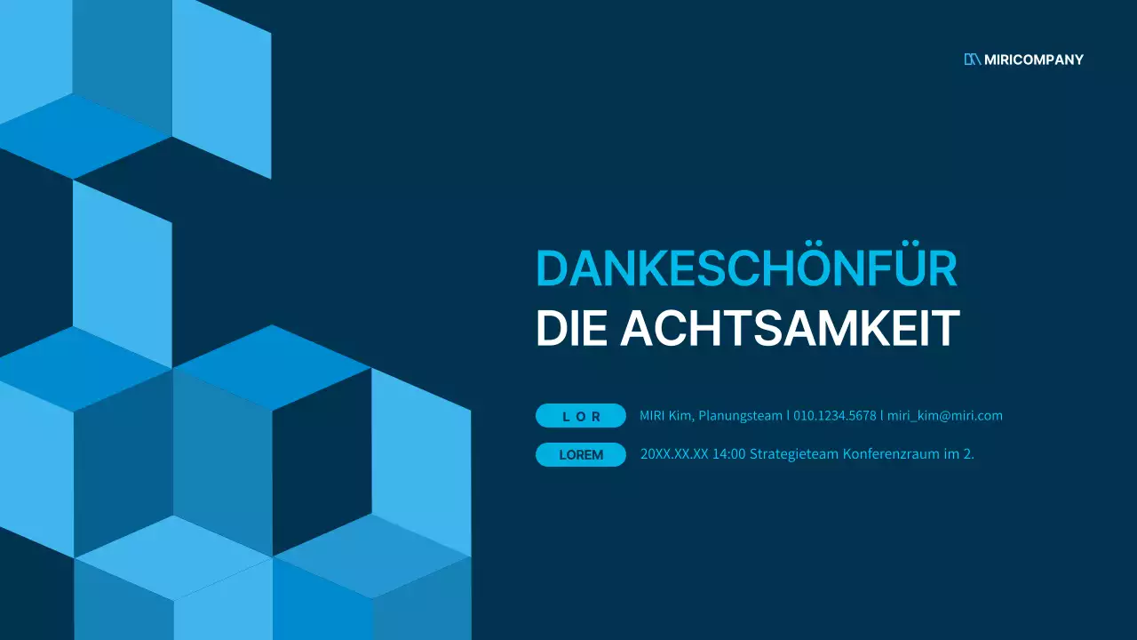 Einfacher Businessplan für Büroangestellte in Marine und Blau