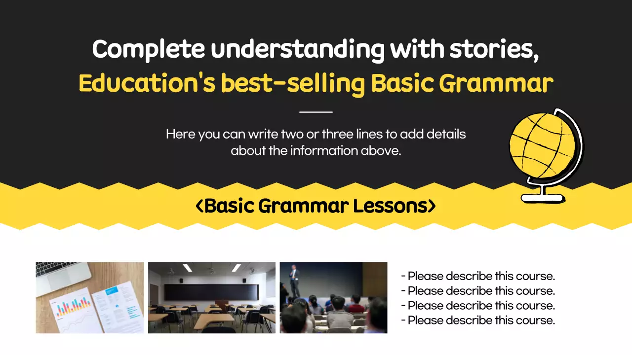 Yellow Modern Education Guide Presentation