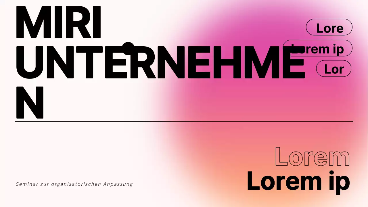 Pink's Modern Company Seminar für neue Mitarbeiter Schulungsunterlagen