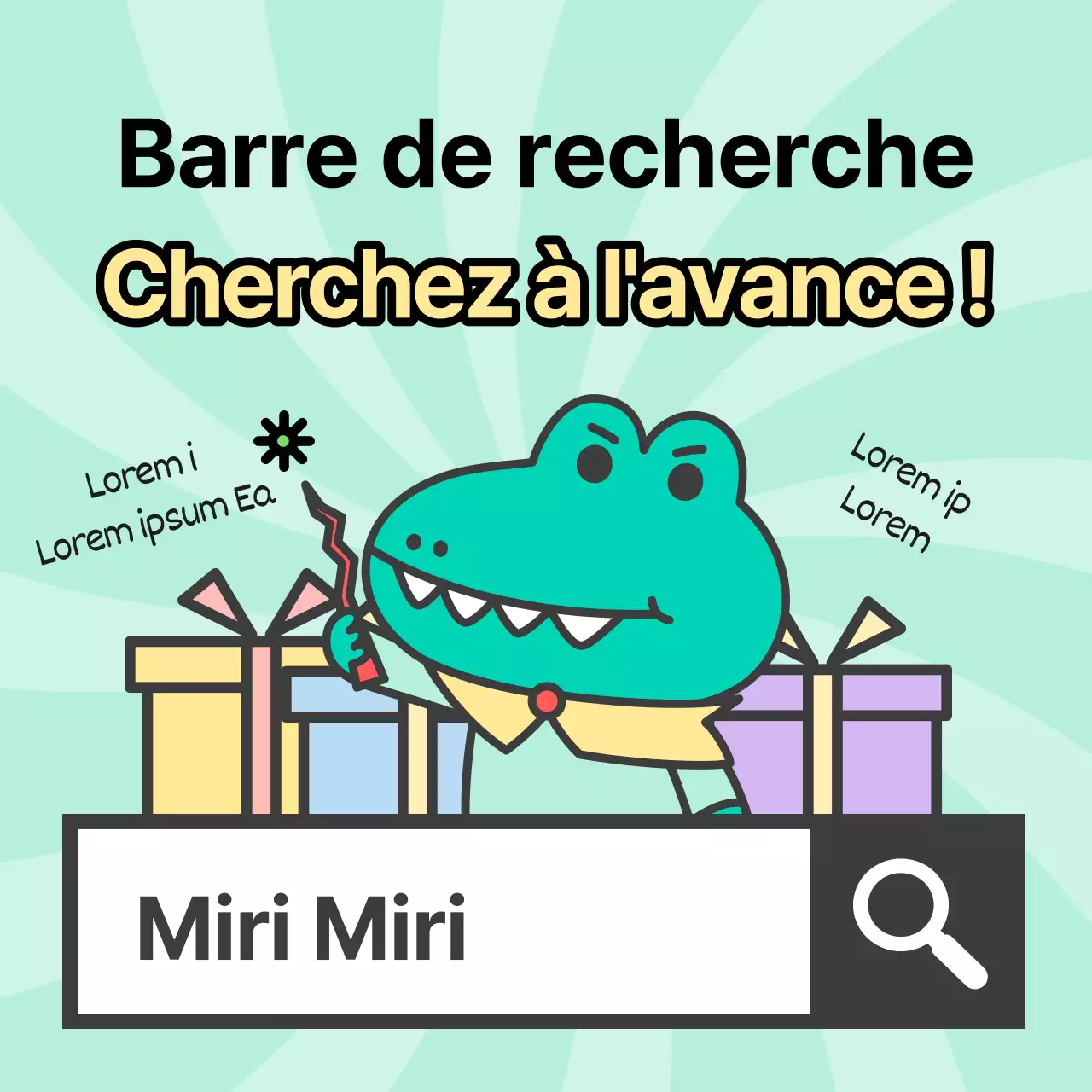 Annonces d'Argo, un personnage kitsch sur fond de menthe