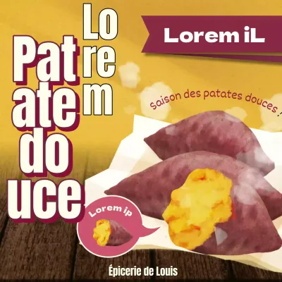 Promouvoir la patate douce, jaune et mignonne, comme en-cas d'hiver
