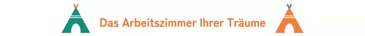 Nettes Briefpapierdesign mit zwei kontrastierenden Farben und Camp-Illustrationen