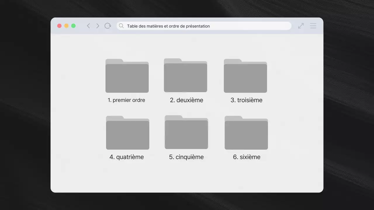 Proposition d'interface utilisateur moderne en noir