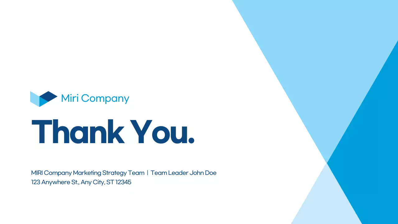 블루 모던 비즈니스 프레젠테이션