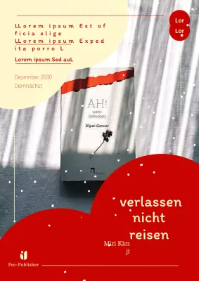 Einfache Buchempfehlungsanzeige mit roten Punkten