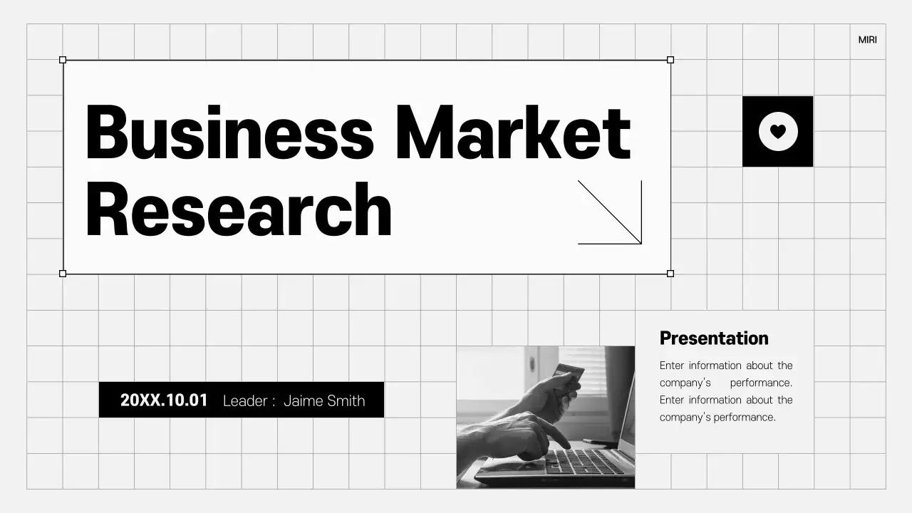 회색의 트렌드한 비즈니스 보고서