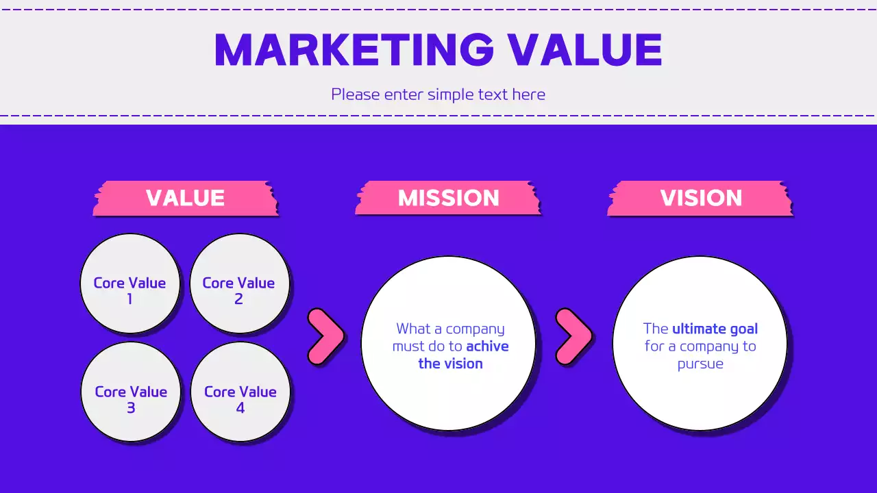 Colorful Trendy Marketing Schedule Presentation