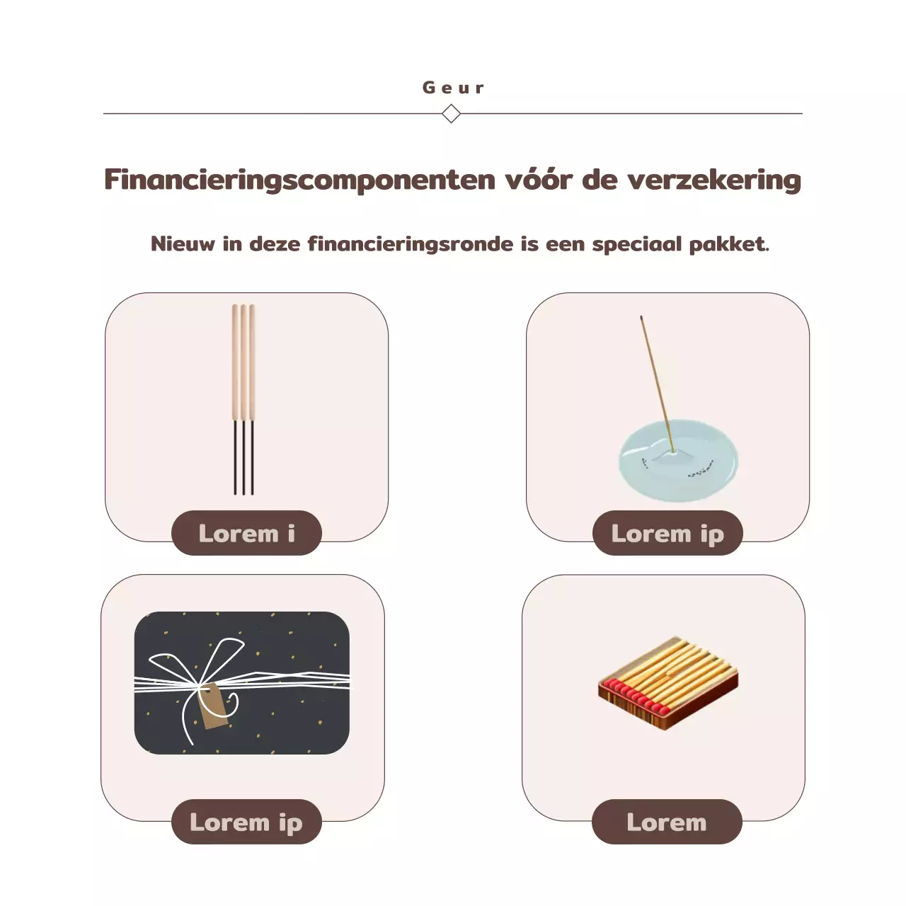 Promoot stimuleringsfinanciering met een vintage marineblauwe en bruine look