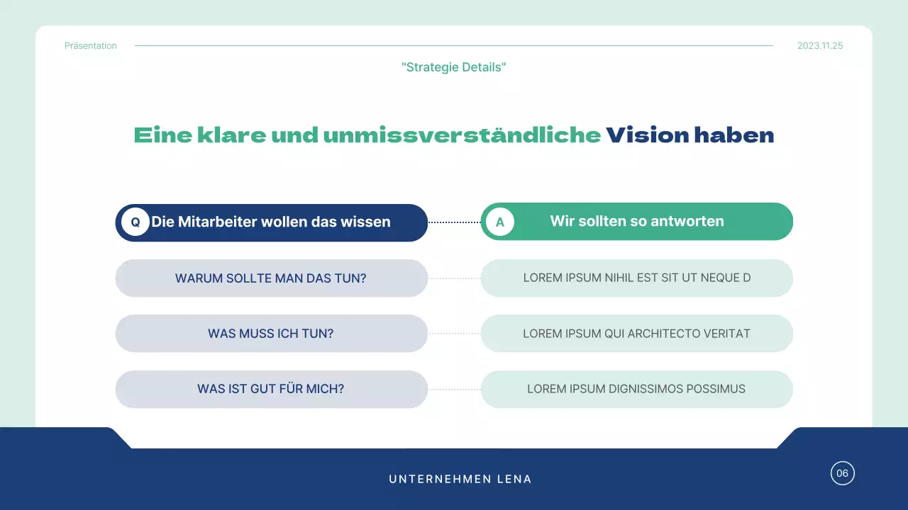 Blue and Mint's Simple Corporate Training Consultancy Unterrichtsplan