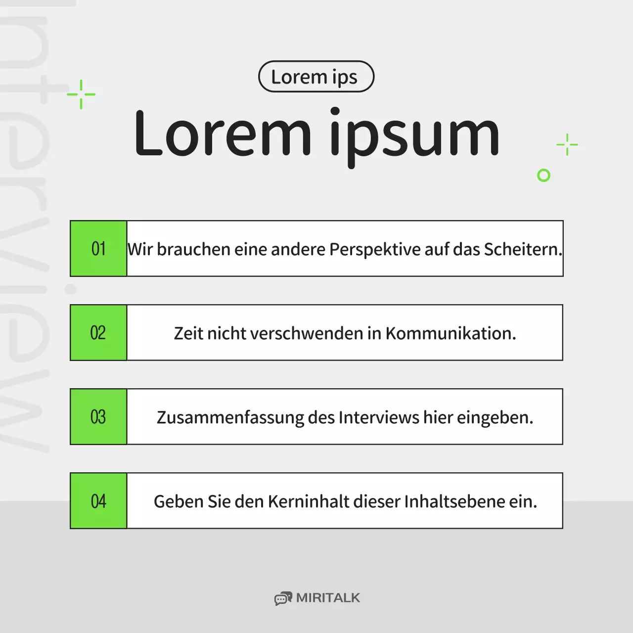 Ein einfaches Unternehmensporträt für ein Interview in Chartreuse und Grau