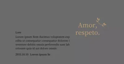 Elegante placa de agradecimiento con oro y hojas