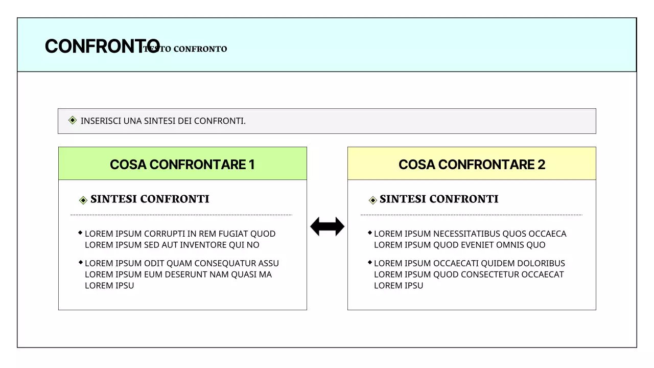 Un semplice report stampabile in azzurro e chartreuse
