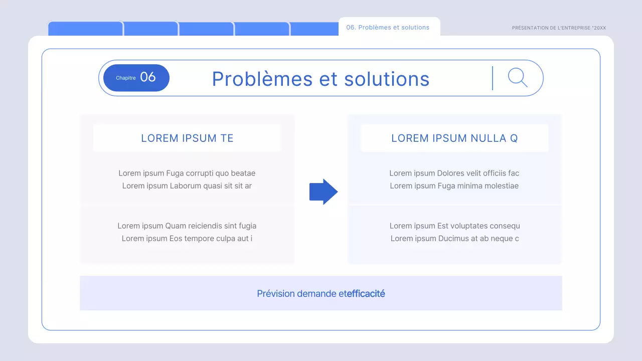 Un rapport d'étude de marché minimaliste en bleu clair