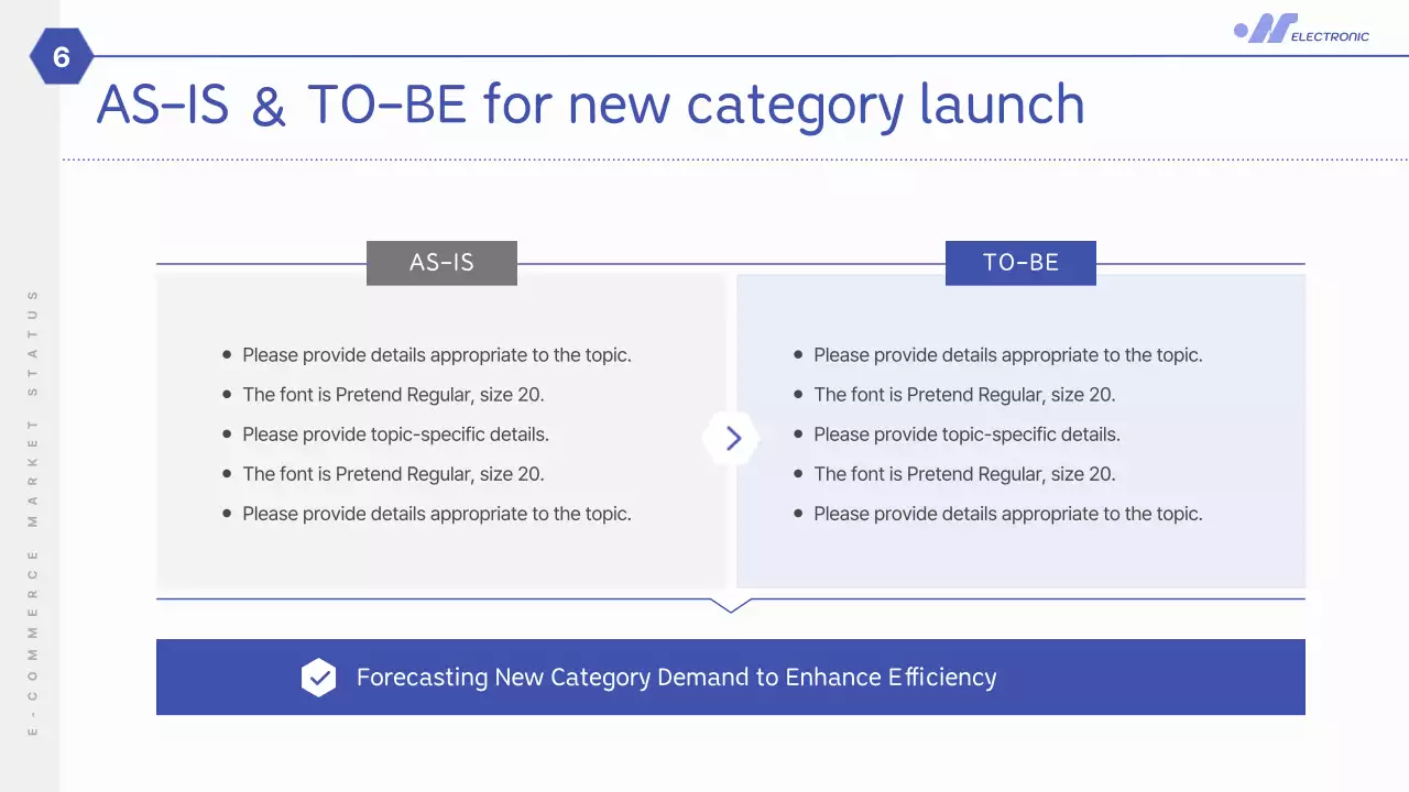 블루 모던 마켓 리포트 프레젠테이션