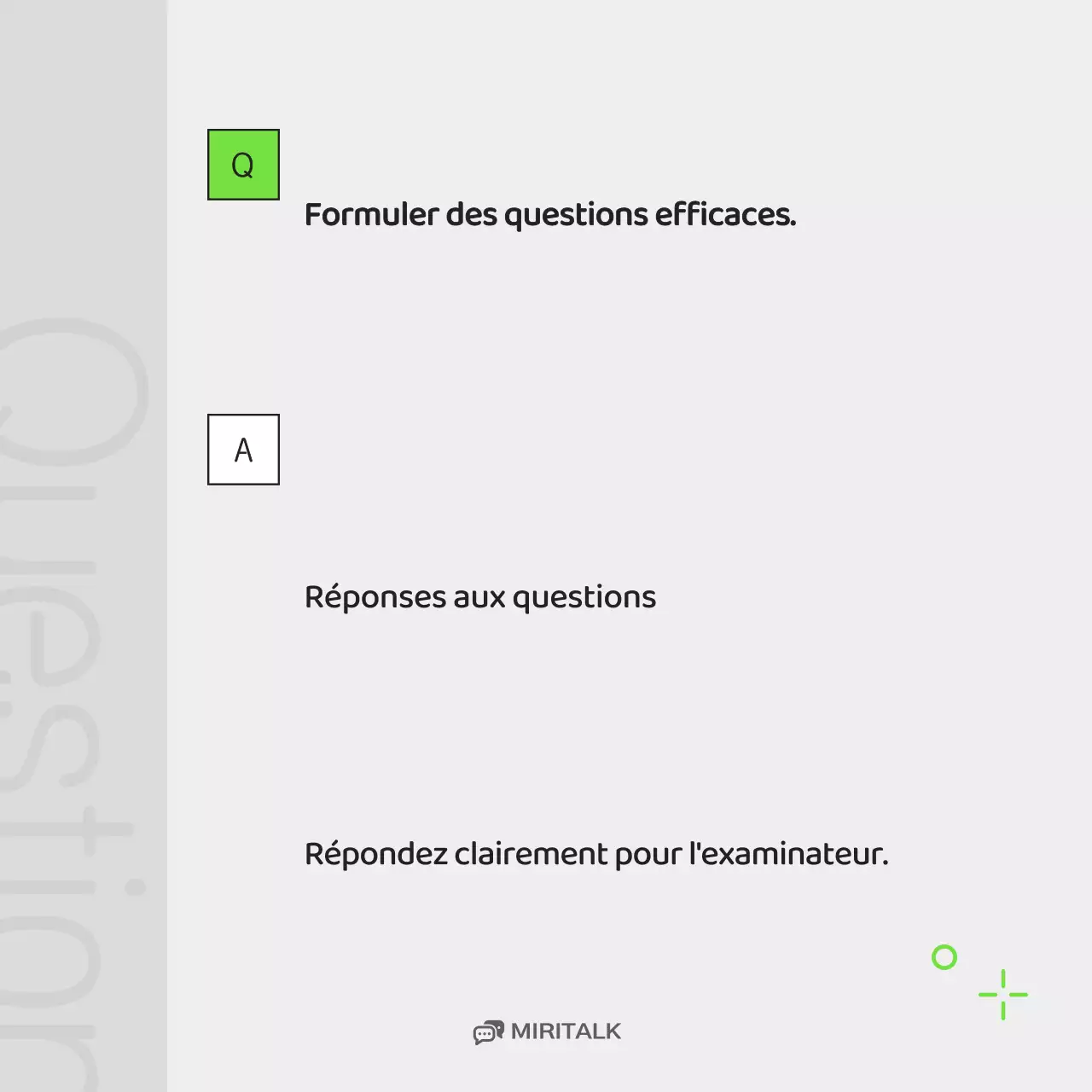 Un portrait d'entreprise simple, un poste d'interview en chartreuse et gris