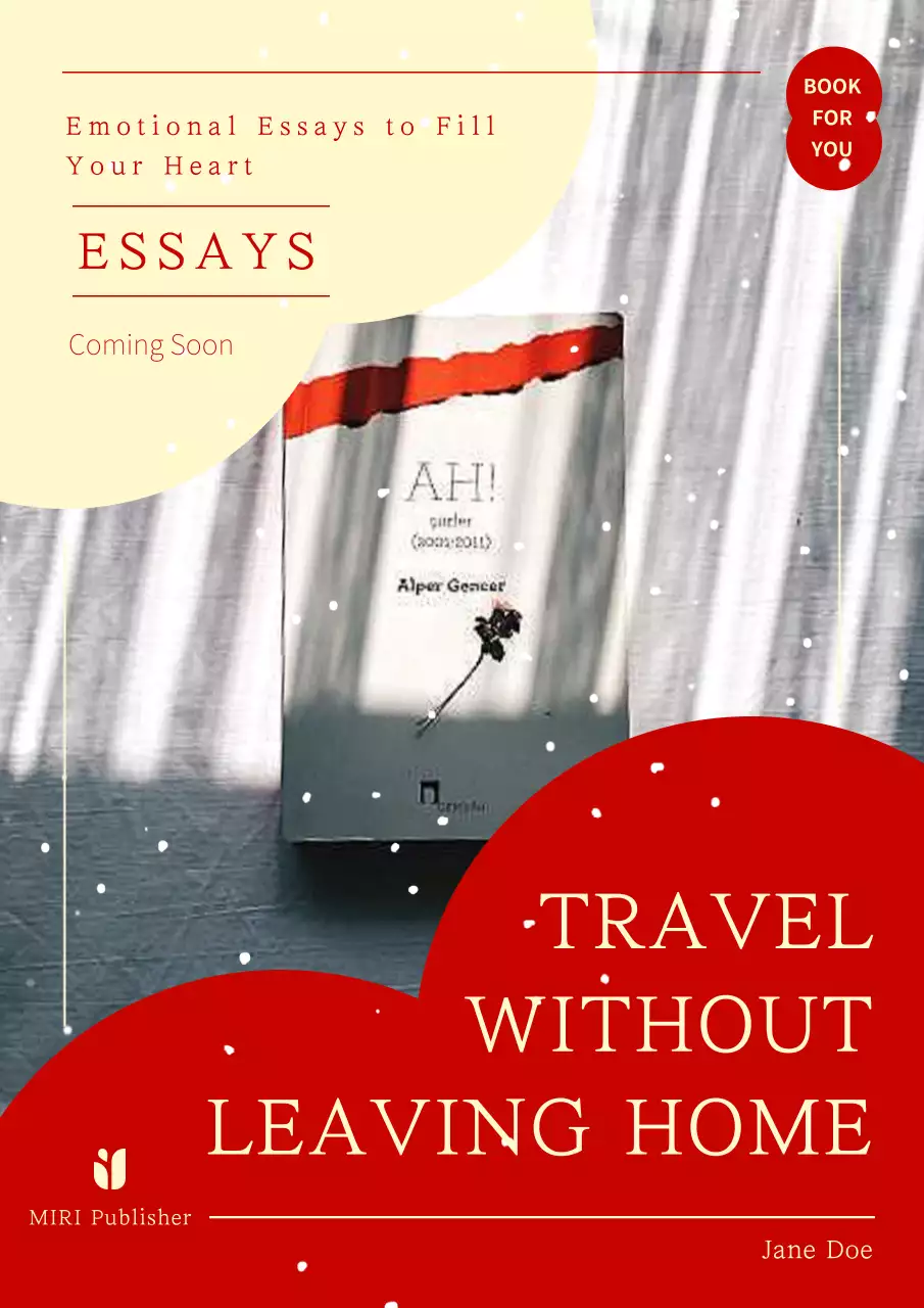 Red Classic Travel Promotion Poster