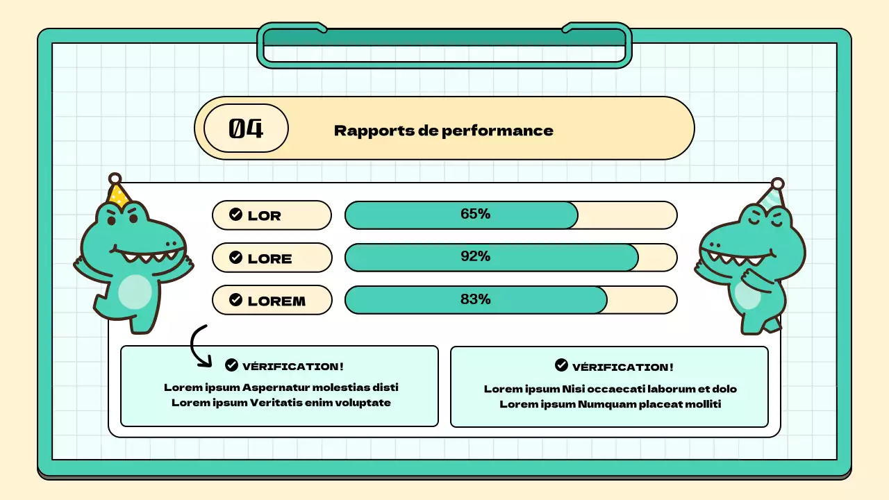 Un simple rapport de réunion de l'étude de marketing sur les partisans de la menthe et du jaune