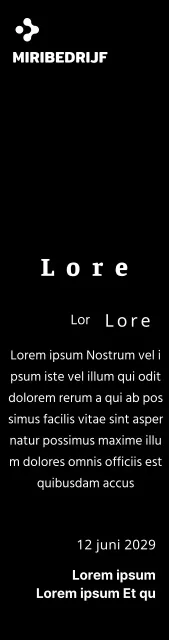 Een eenvoudige witte plaquette met je bedrijfslogo