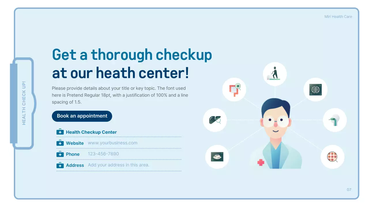 Blue Modern Health Guide Presentation