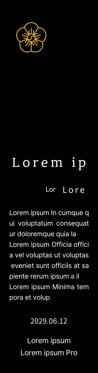 Plaque de remerciement du concept d'inscription de Line Flower